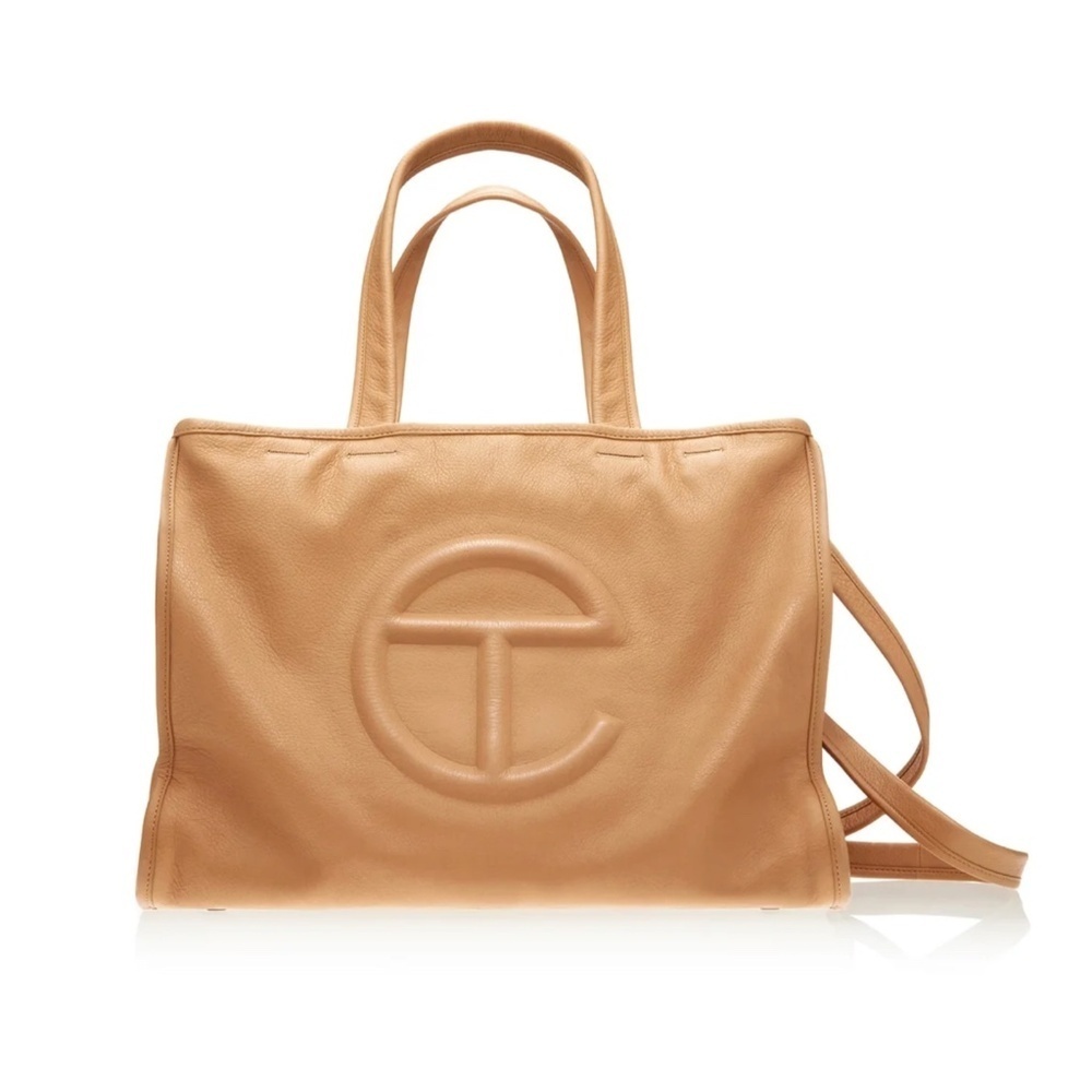 NWT Telfar 100% Genuine Leather Desert Shopping Bag Medium Carry Bag